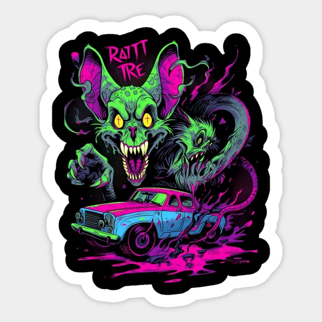 Ratfink Snakes Sticker by MikeyMeta